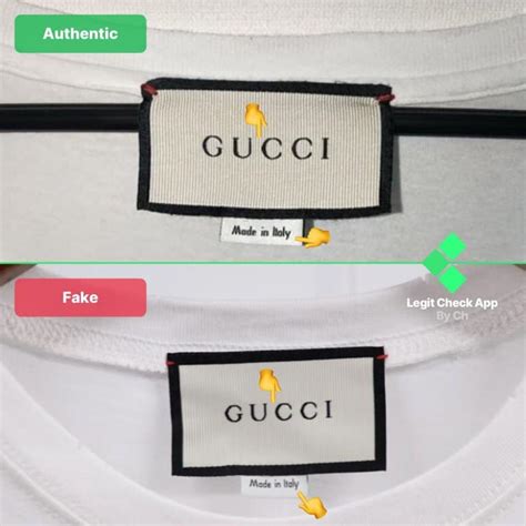 gucci fake shirts|authentic gucci tag.